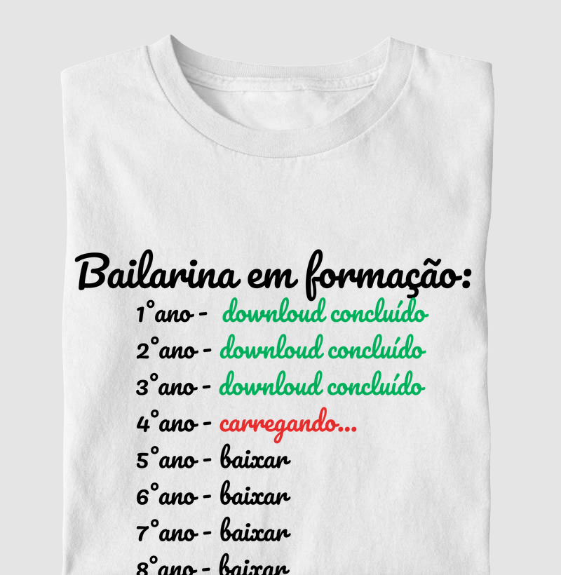 BAILARINA EM FORMAÇÃO 4° ANO