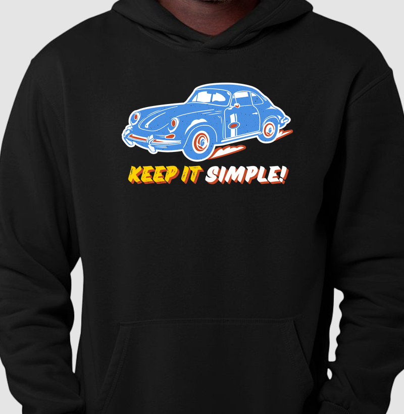 Moletom com capuz Keep It Simple!