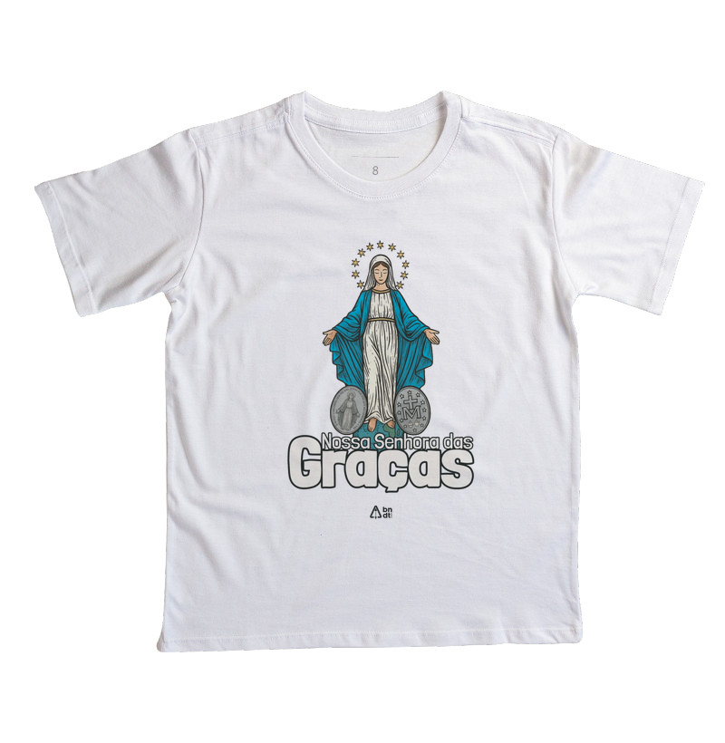 Camiseta Infantil Santa Nossa Senhora das Graças