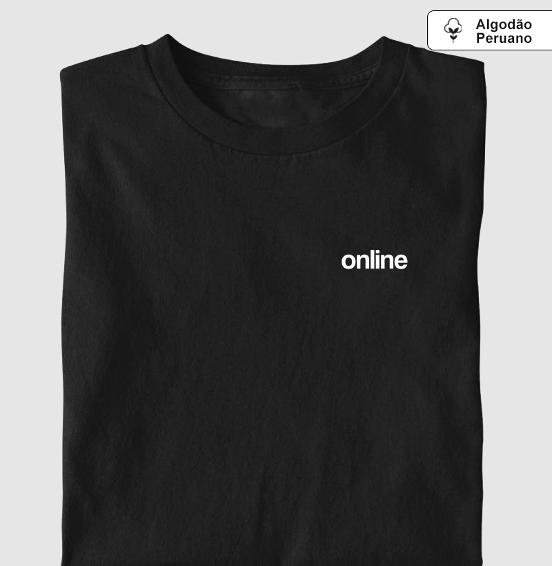 Camiseta Online (Algodão Peruano)