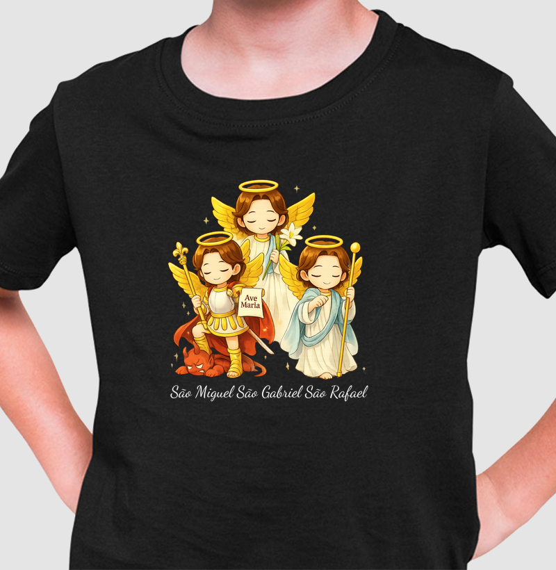 Camiseta Infantil Arcanjos do Céu