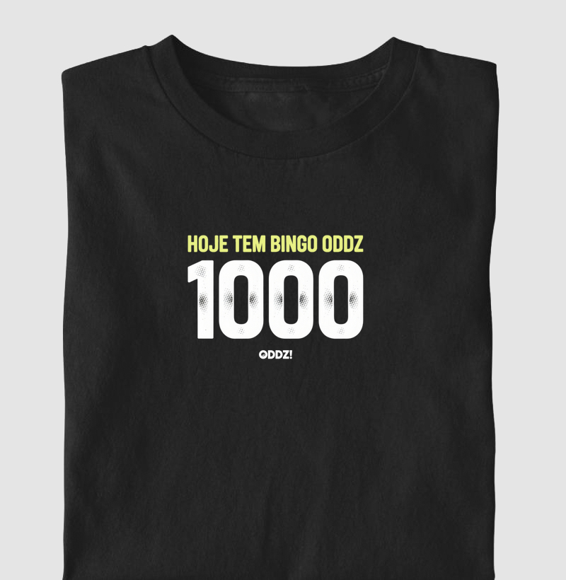 Camiseta Hoje Tem Bingo Oddz 1000 – Estilo e Humor para Apostadores