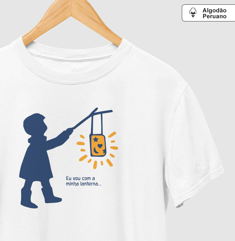 Eu vou com a minha lanterna...