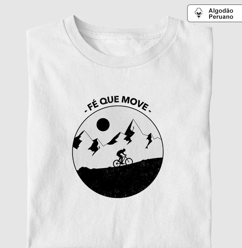 Camiseta Cristã Fé que Move | Milagree