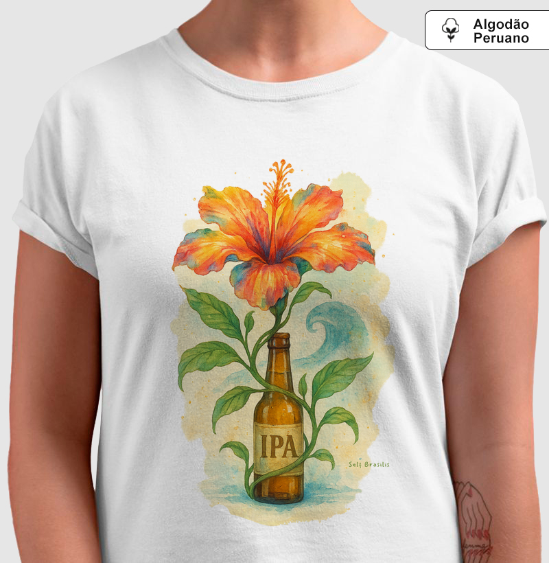 FlorIPA - Camiseta Algodão Peruano
