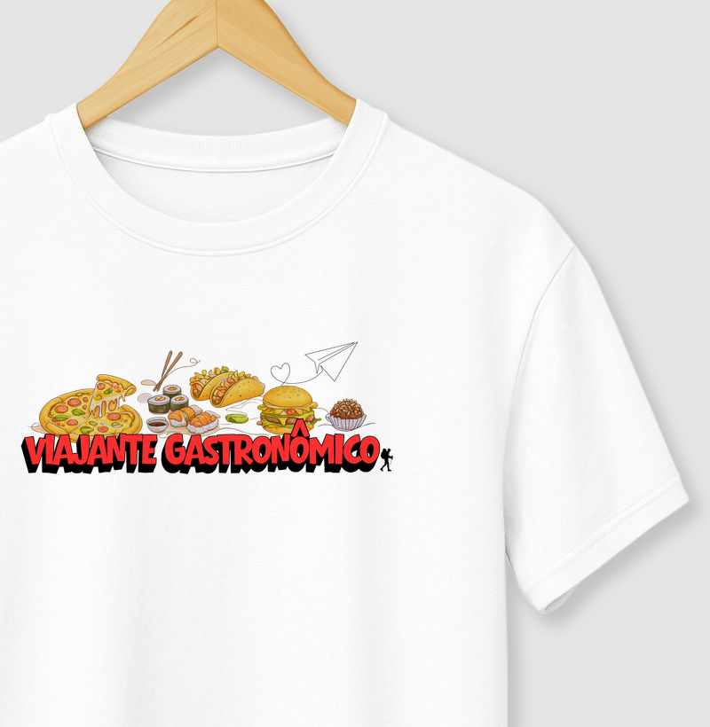 Camiseta Viajante Gastronômico | Excursionista