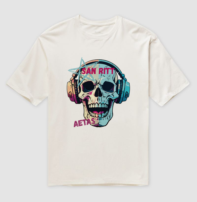 Camiseta Oversized S★R  AETAS (tempo de Vida) 