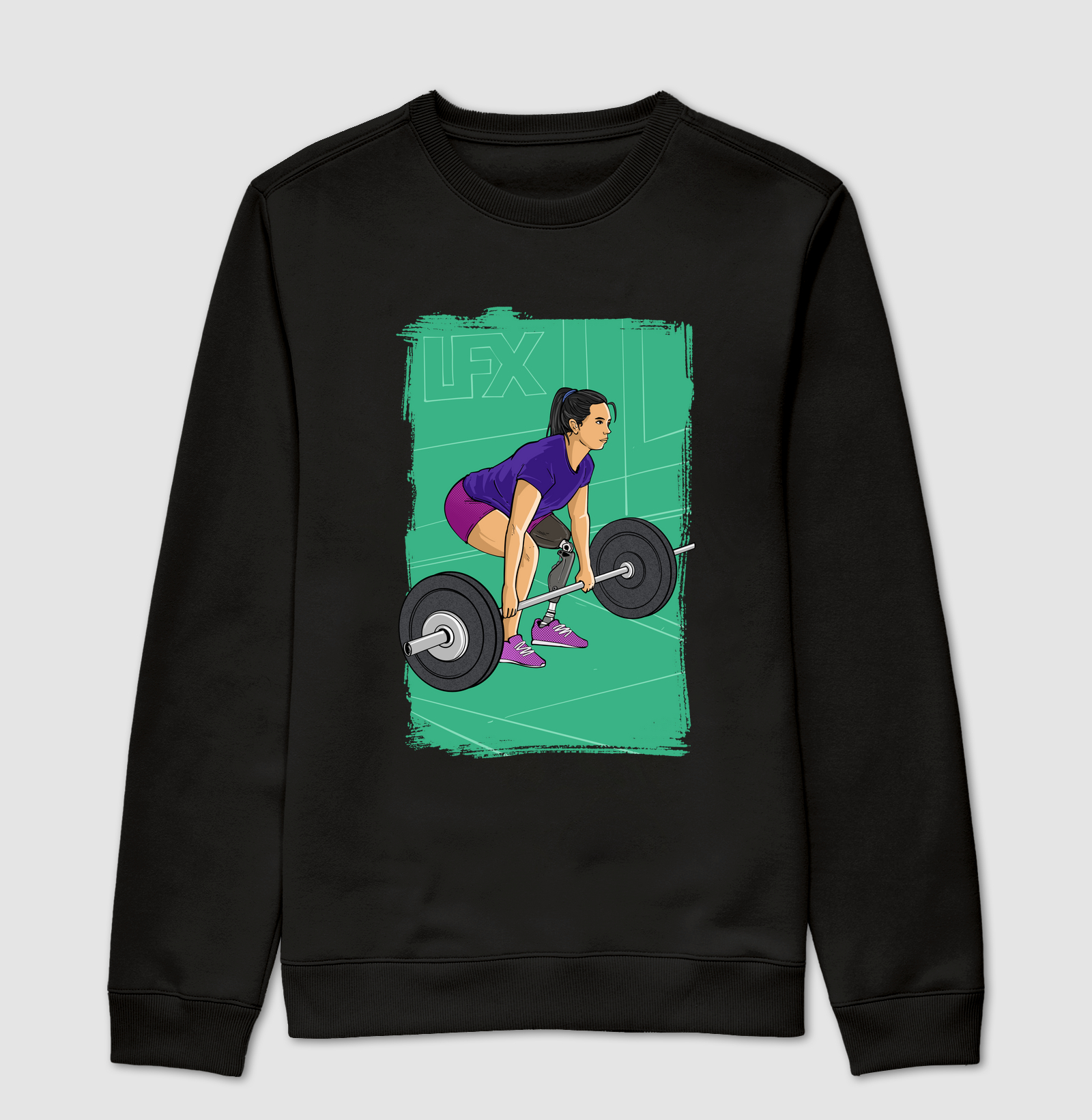 Mulher superação fazendo agachamento no Smith v1