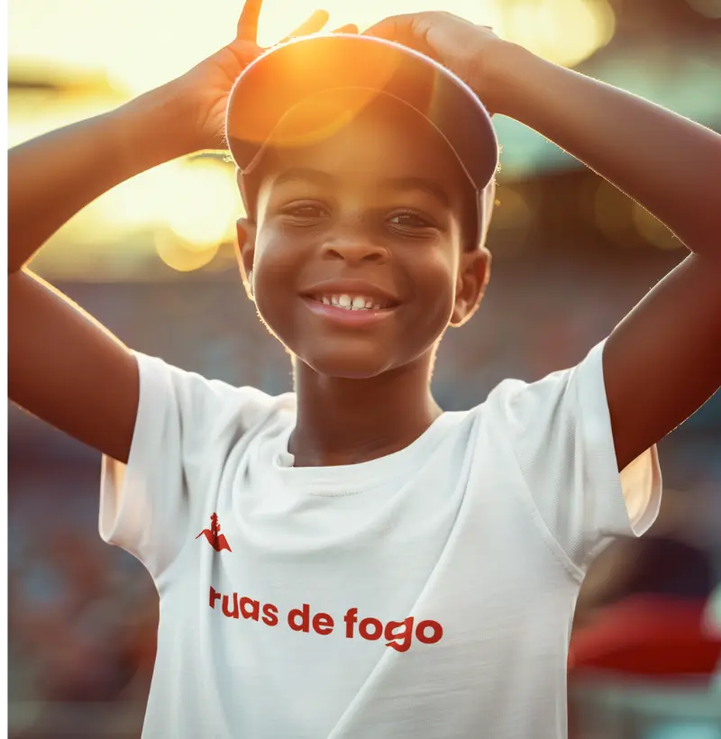 Camiseta Infantil Ruas de Fogo