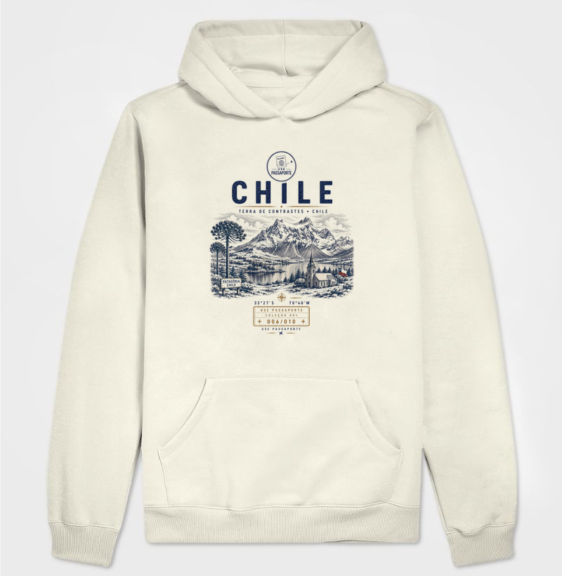 Hoodie Moletom Chile Neve | Coleção 001 • 006/010 | Use Passaporte