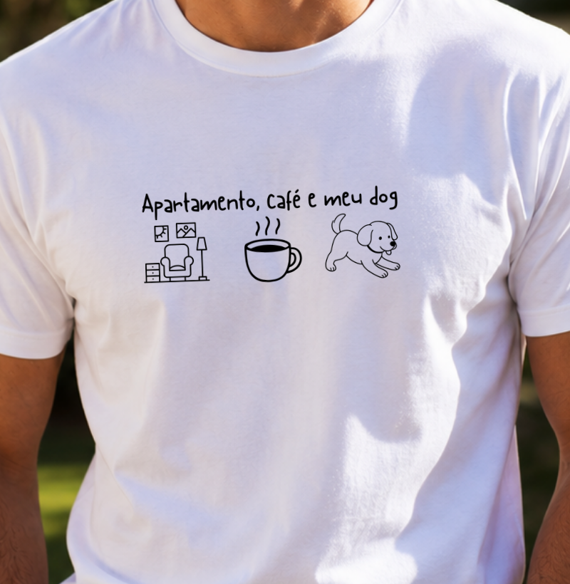 Apartamento, café e meu dog