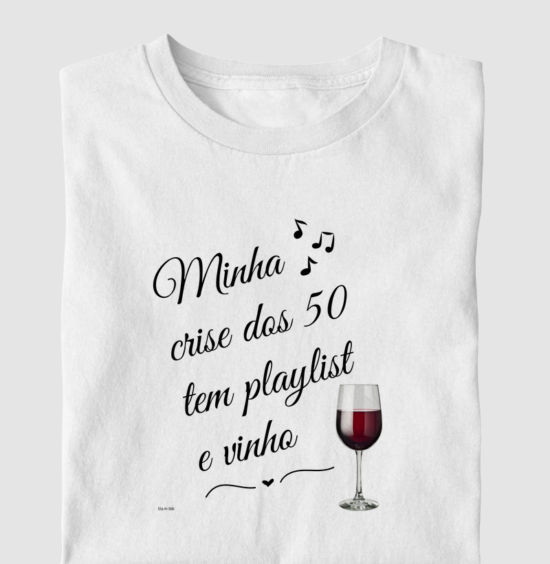 Minha crise dos 50 tem playlist e vinho