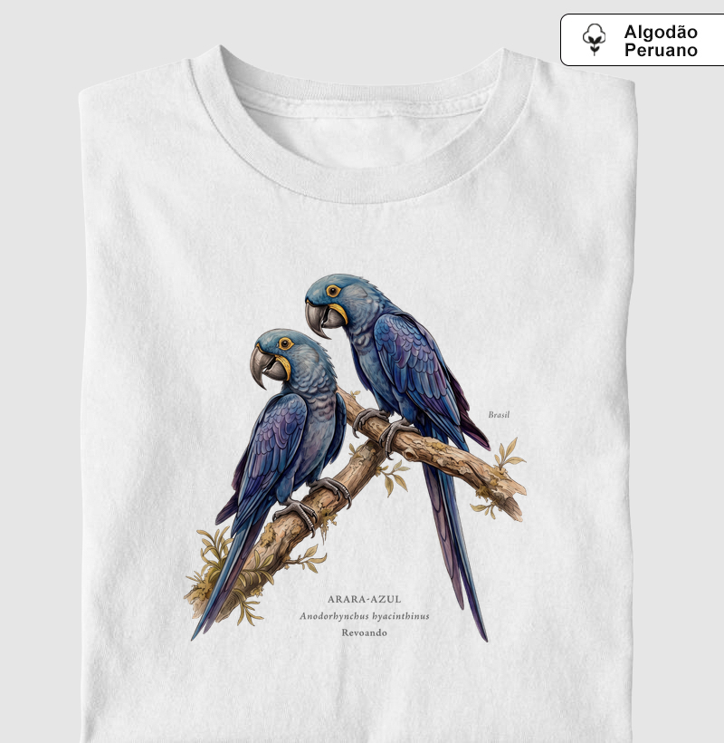 Naturalistas - Arara-azul - Algodão Peruano