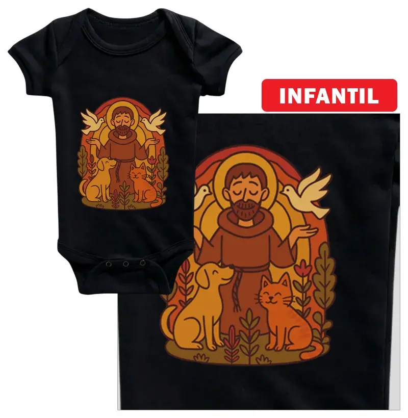 São Francisco de Assis e a Natureza - Body Infantil