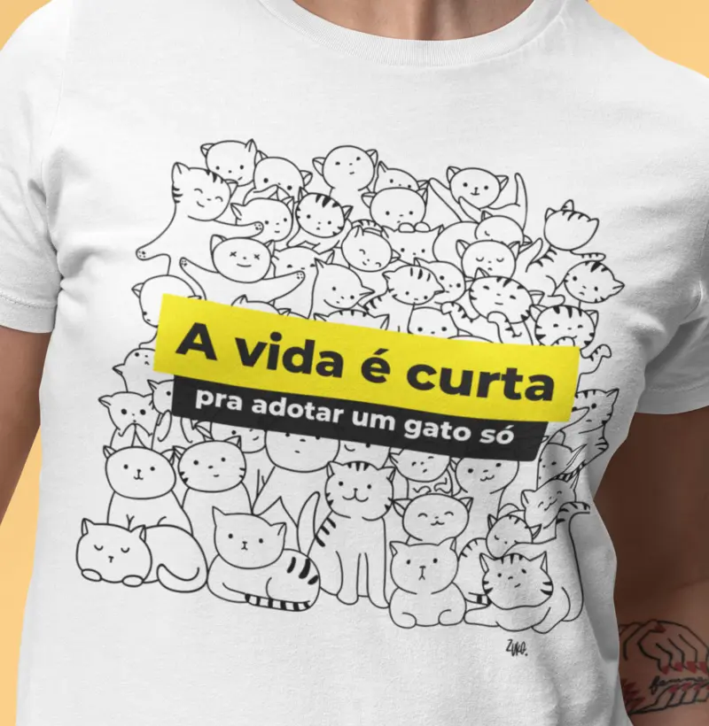 Camiseta A Vida é Curta