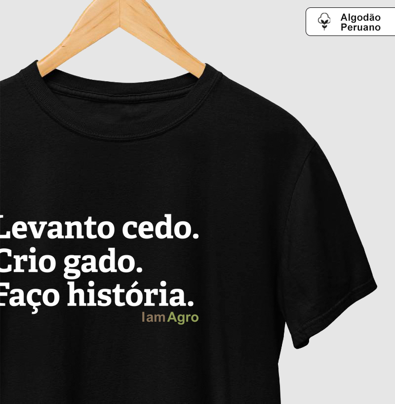 Camiseta Pecuarista Levanto cedo!