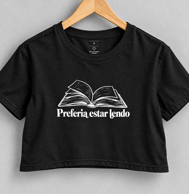 Preferia Estar Lendo - Cropped