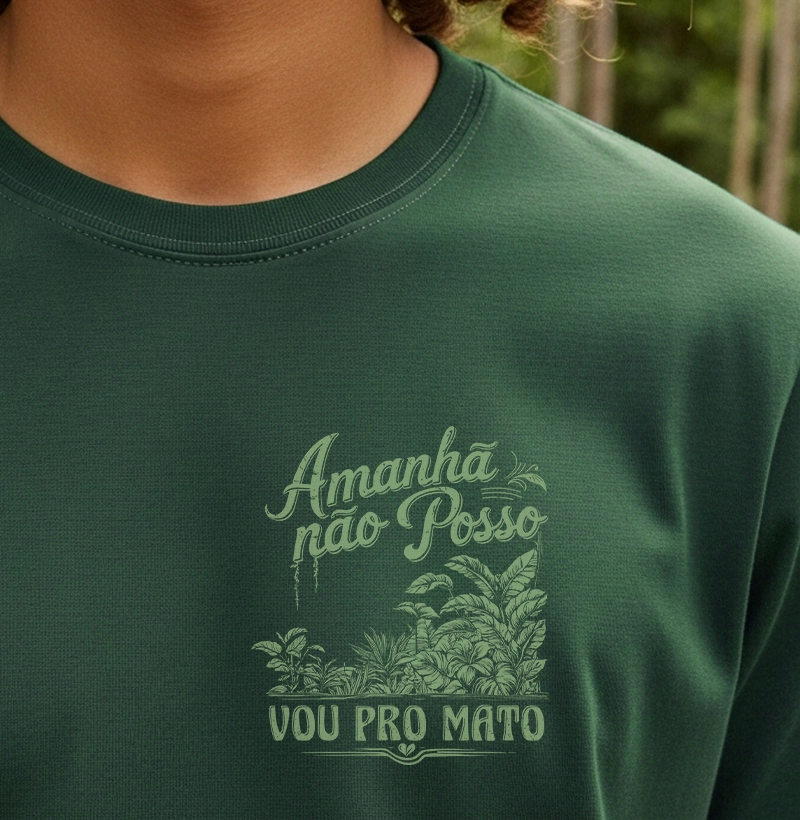 Amanhã não posso, vou pro mato - minimalista
