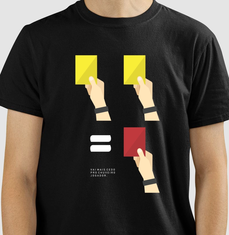 Camiseta 2 Amarelos = A 1 Vermelho