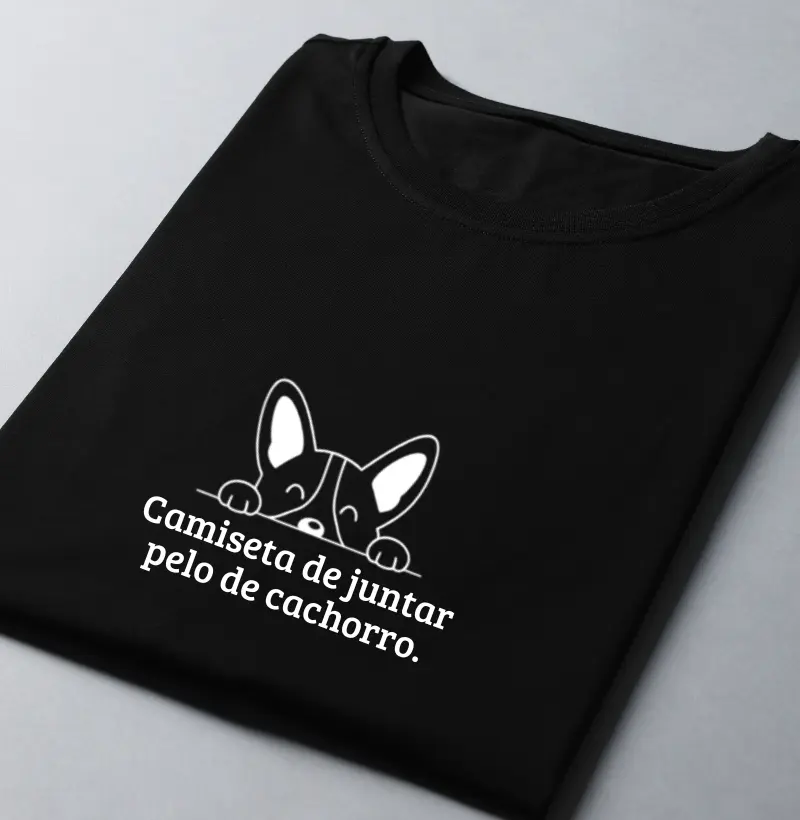 Camiseta de juntar pelo de cachorro