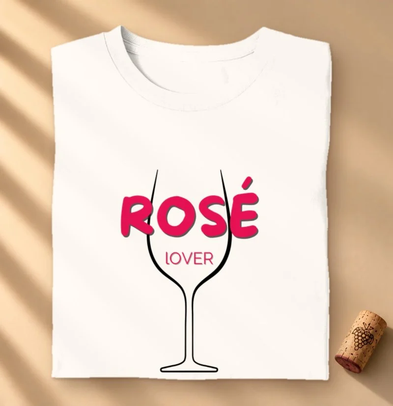 Camiseta Vinho - Rosé Lover