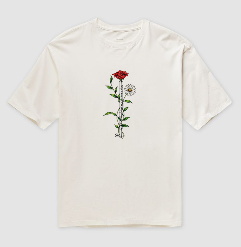 Flauta Transversal e Flores