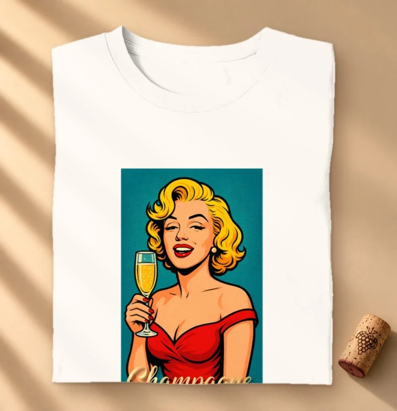 Camiseta Vinho - Champagne is a girl´s best friend