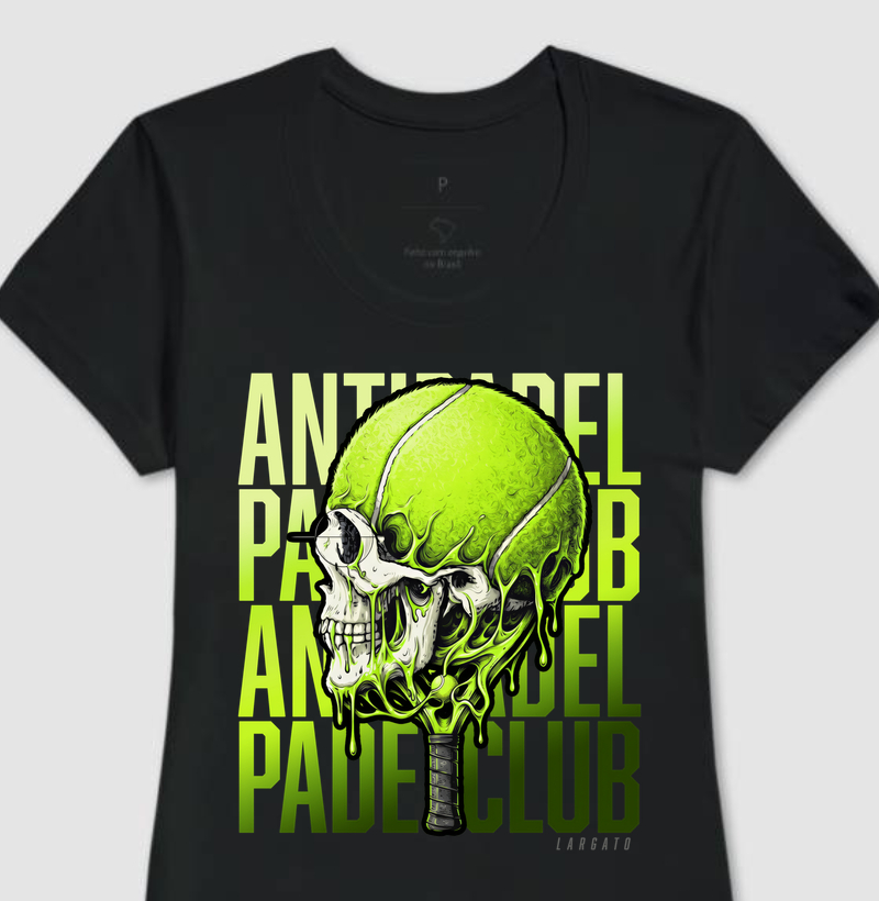 Camiseta Anti-Padel Caveira Verde