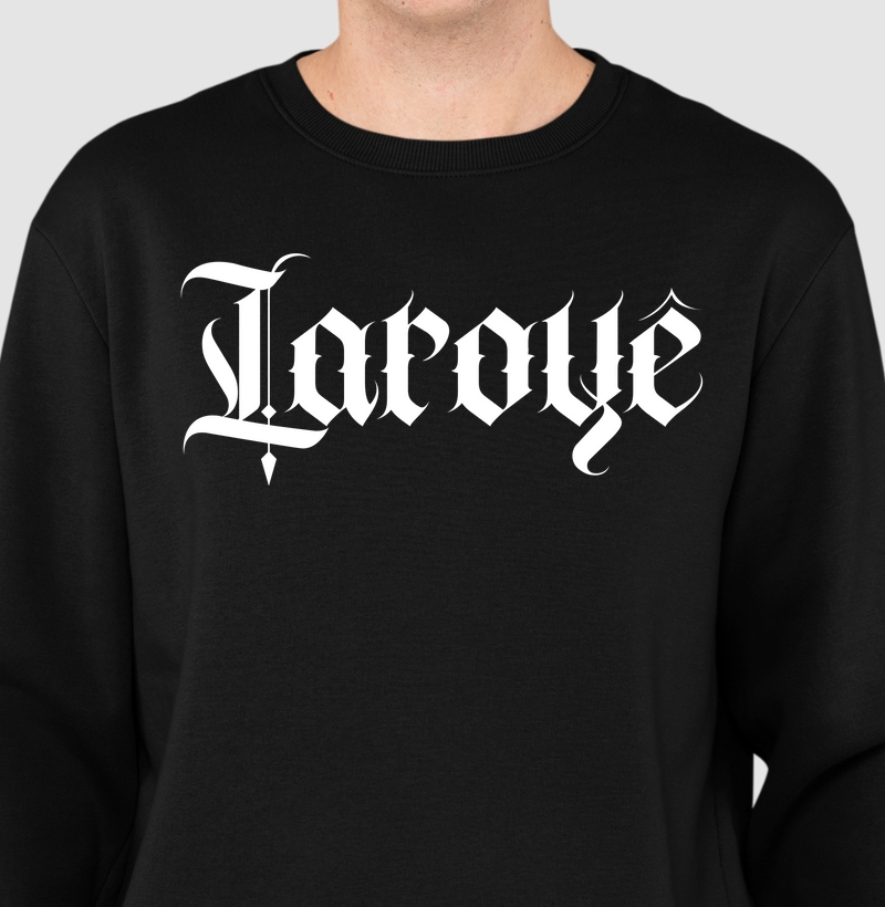 Moletom sueter Laroyê Branco