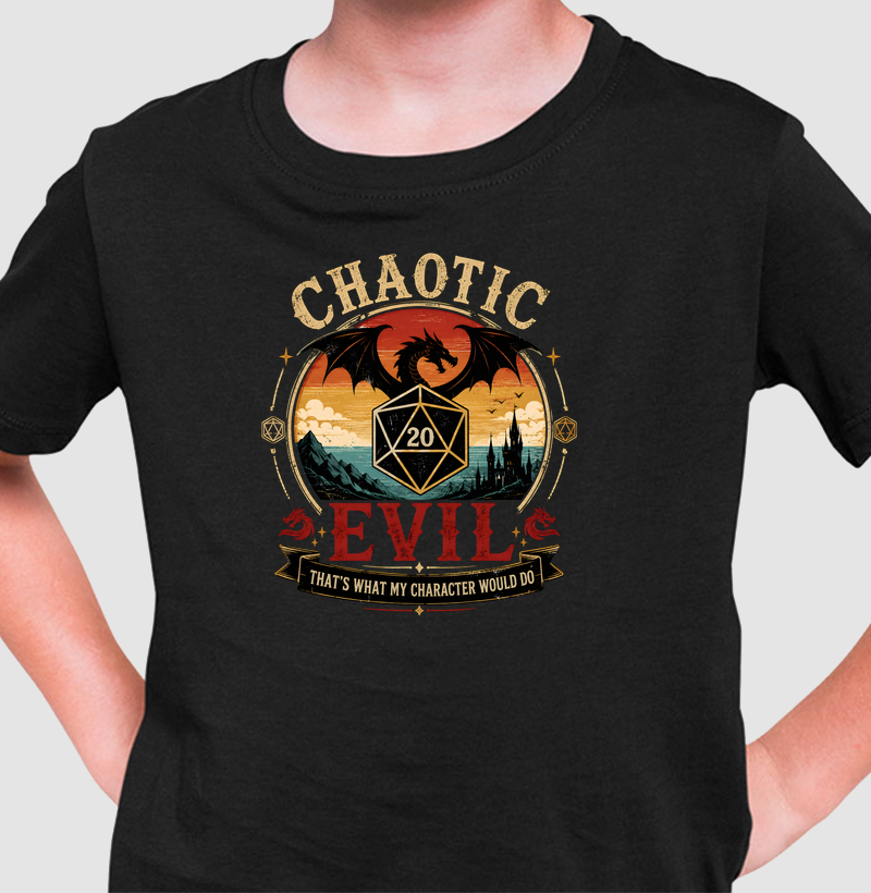 Chaotic Evil - Camiseta Infantil