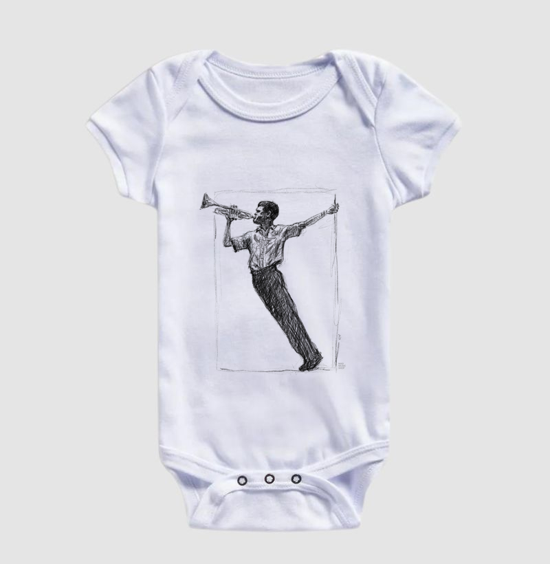 Chet Baker Jazz - Arte - Body Infantil