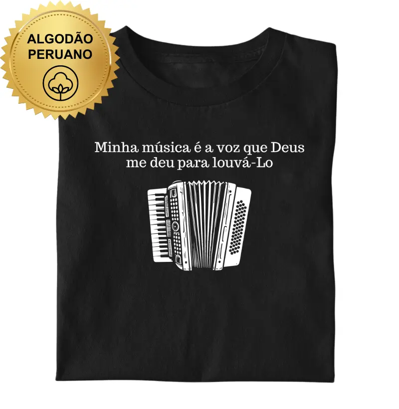 Sanfona - Minha música é a voz que Deus me deu para louvá-Lo