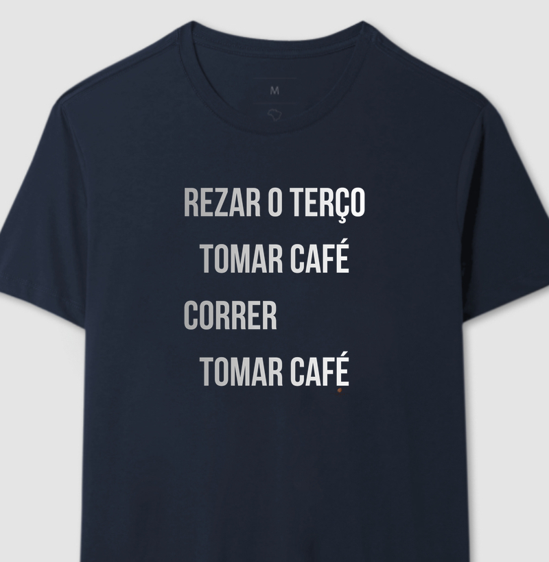 Terço, café e corrida