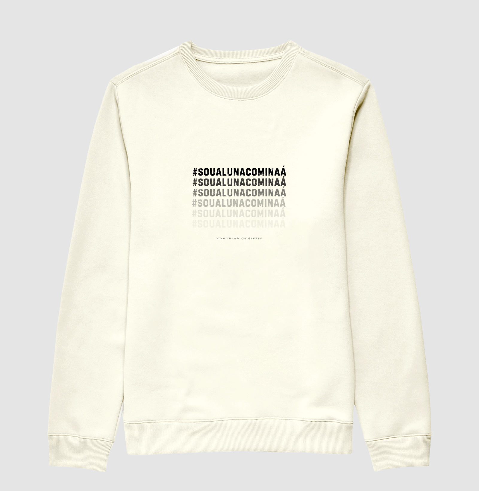 Moletom #SouAlunaComInaá em degradê