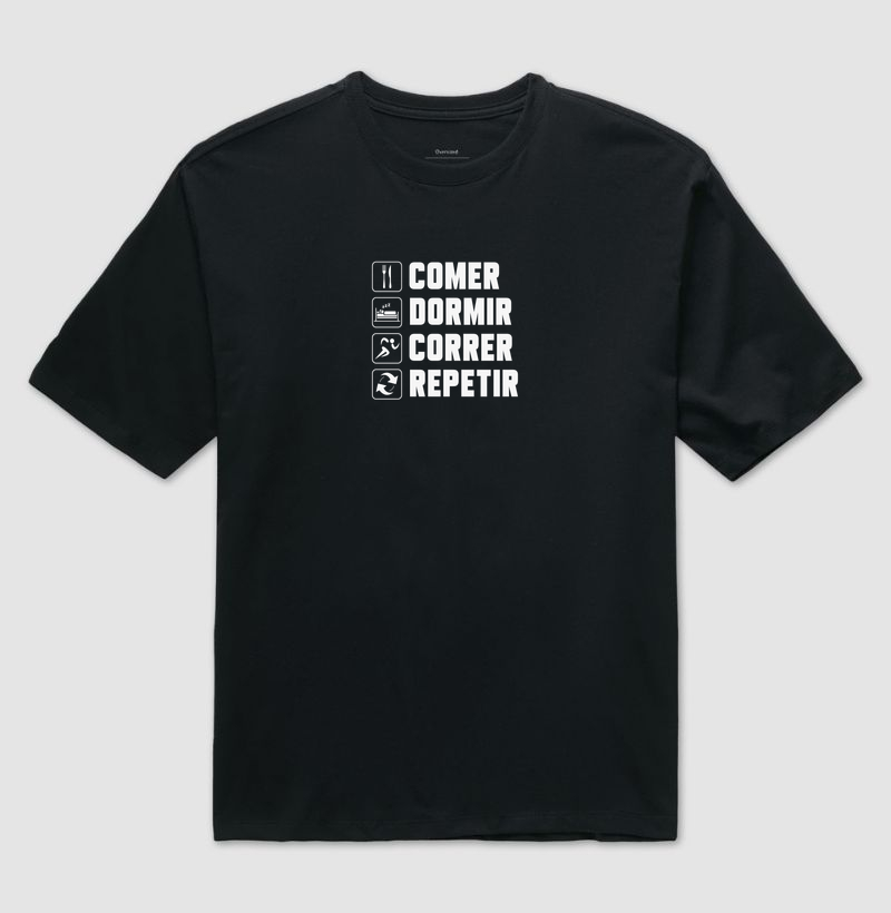 Camiseta Fawk - Comer, dormir, correr, repetir