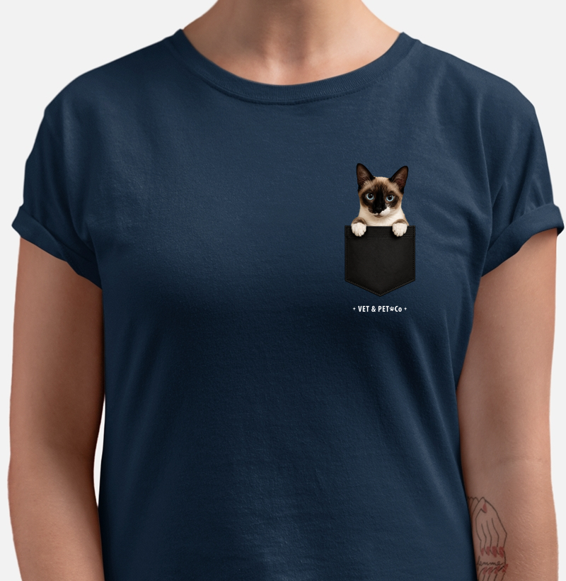Gato de bolso (Pelagem Siamês)