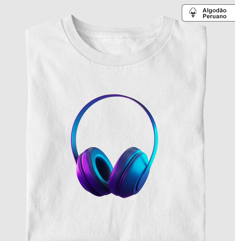 T-Shirt - Fone de ouvido