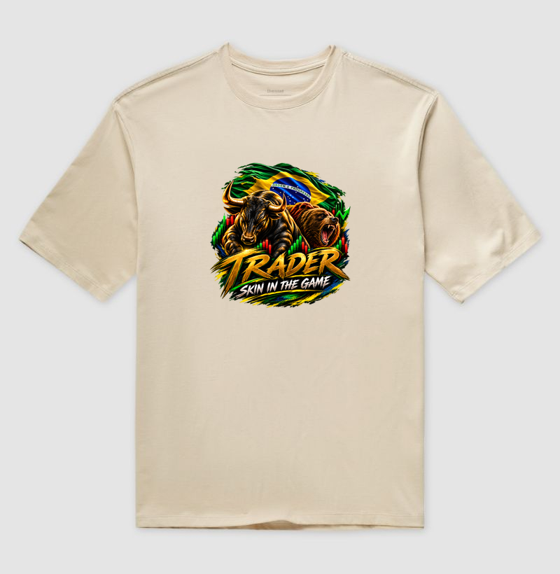 A Força do Trader Brasileiro - Camiseta Oversized