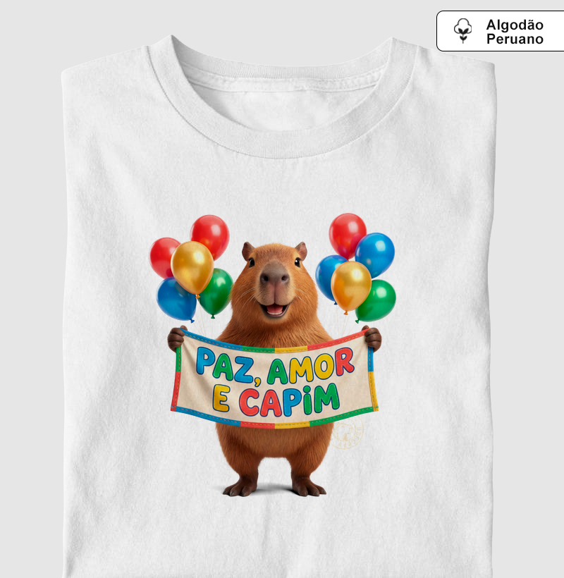 Balões, paz, amor e capim