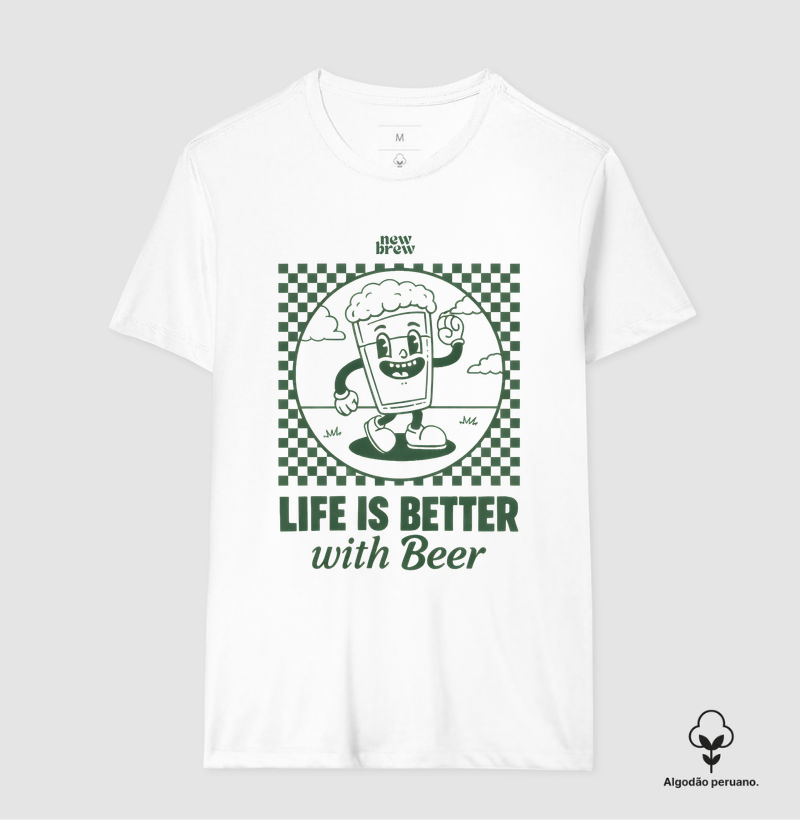 Life Is Better With Beer Retro - New Brew