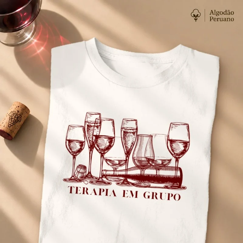 Camiseta Vinho - Terapia em Grupo