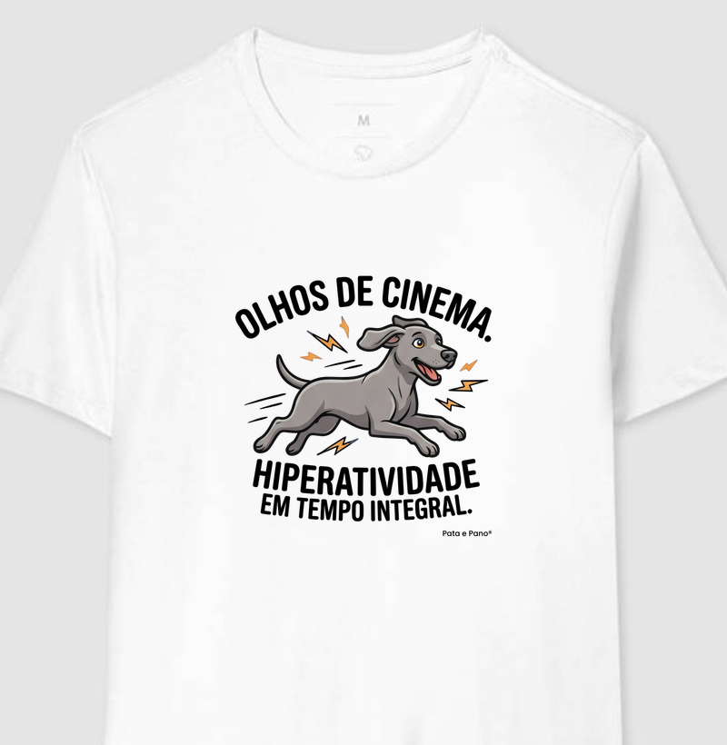CAMISETA WEIMANARER OLHOS DE CINEMA - Camiseta