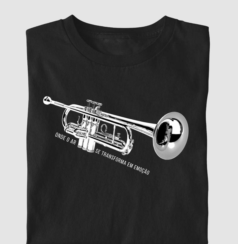 Trompete prateado - Camiseta