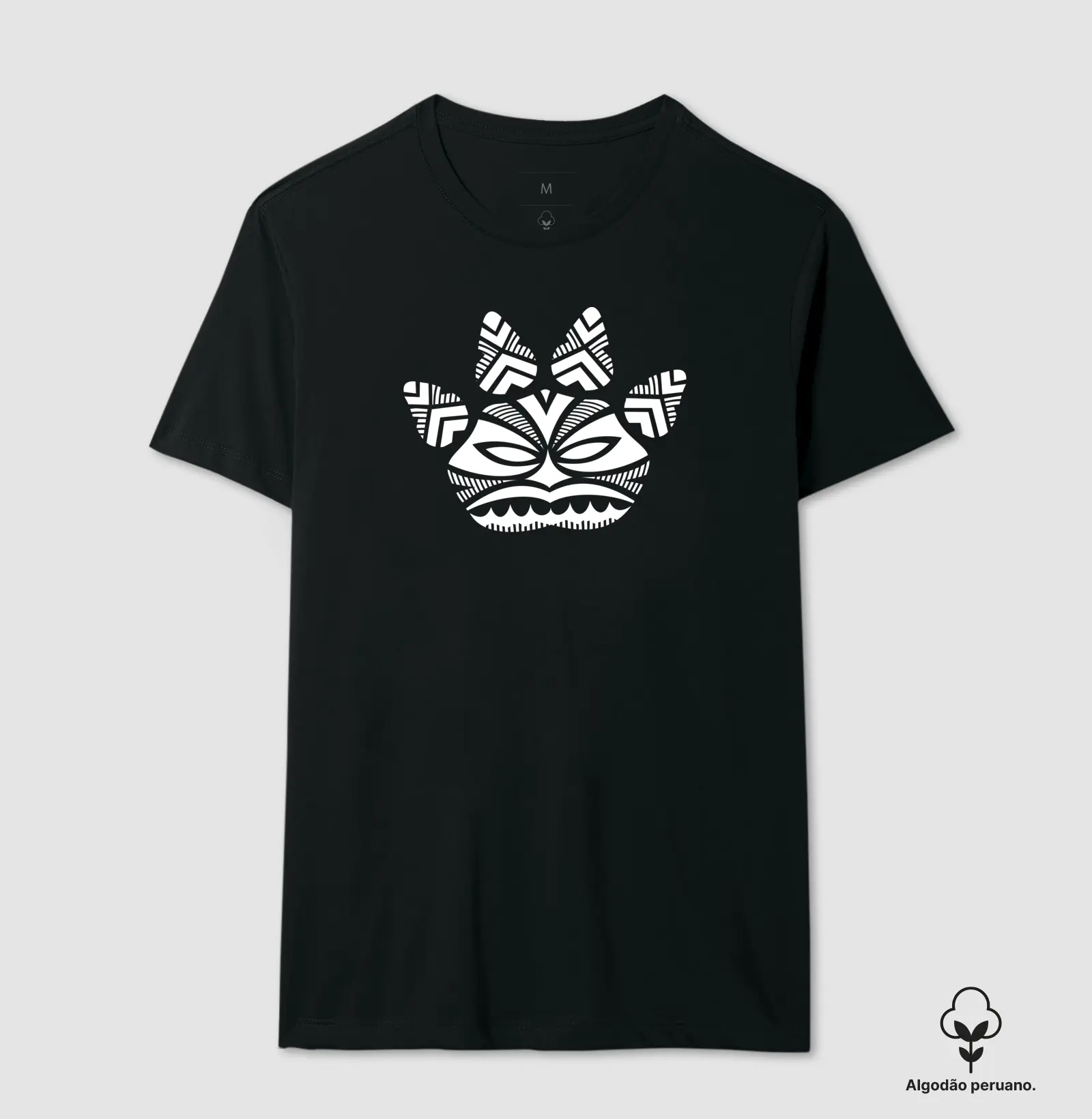 Camiseta Premium Masculina Camaleão Pata Maori Mascara - Algodão Pima