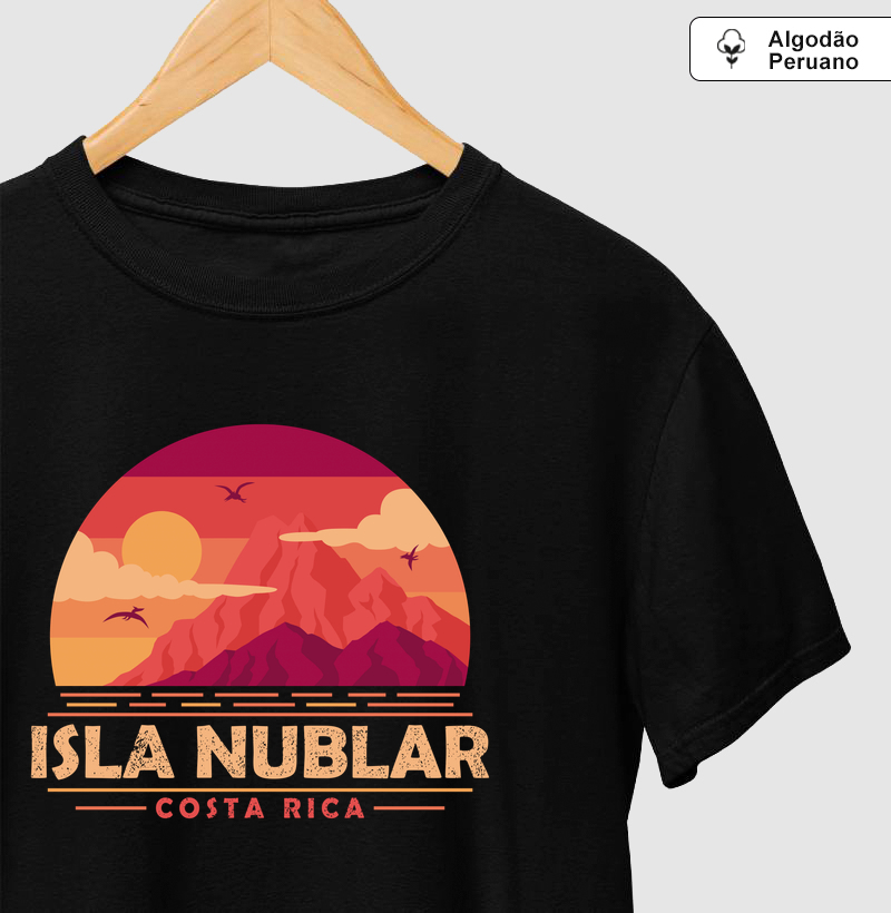Camiseta Algodão Peruano Ilha Nublar - Camiseta Algodão Peruano