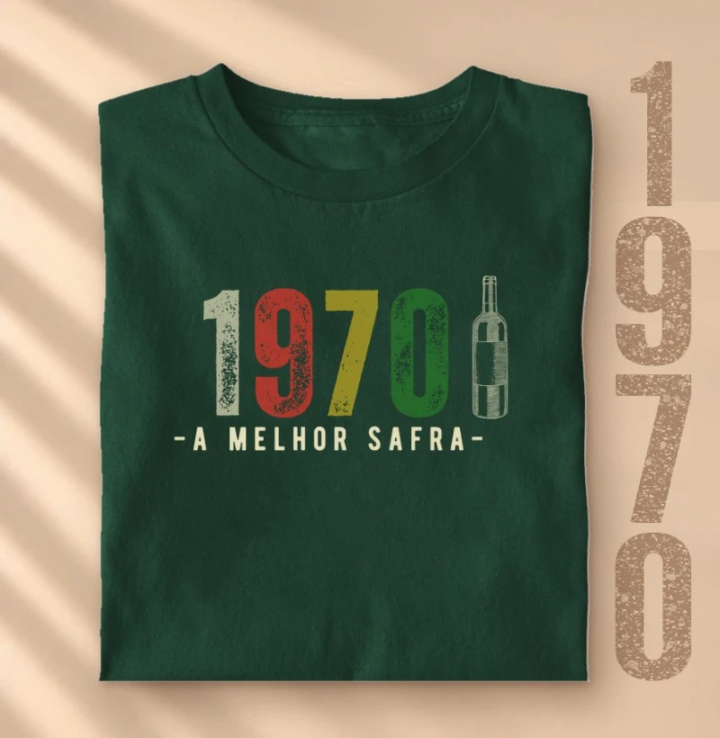 Camiseta Vinho - A Melhor Safra 1970