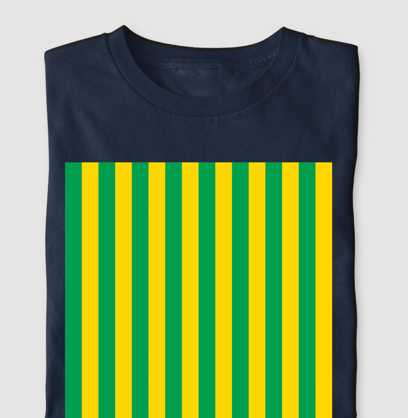 Listras Horizontais - Verde e Amarela