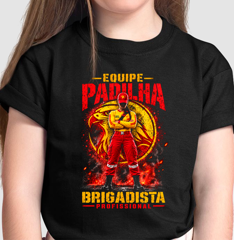 Equipe Padilha | Brigadista Profissional Feminina - Camiseta Infantil