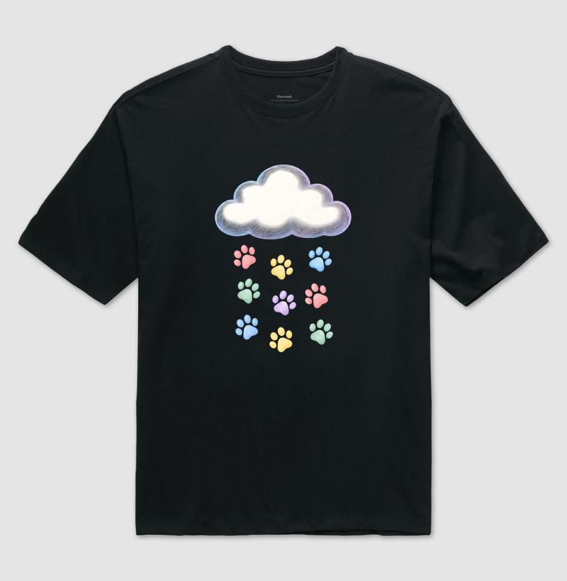 Chuva De Patinhas - Camiseta Oversized