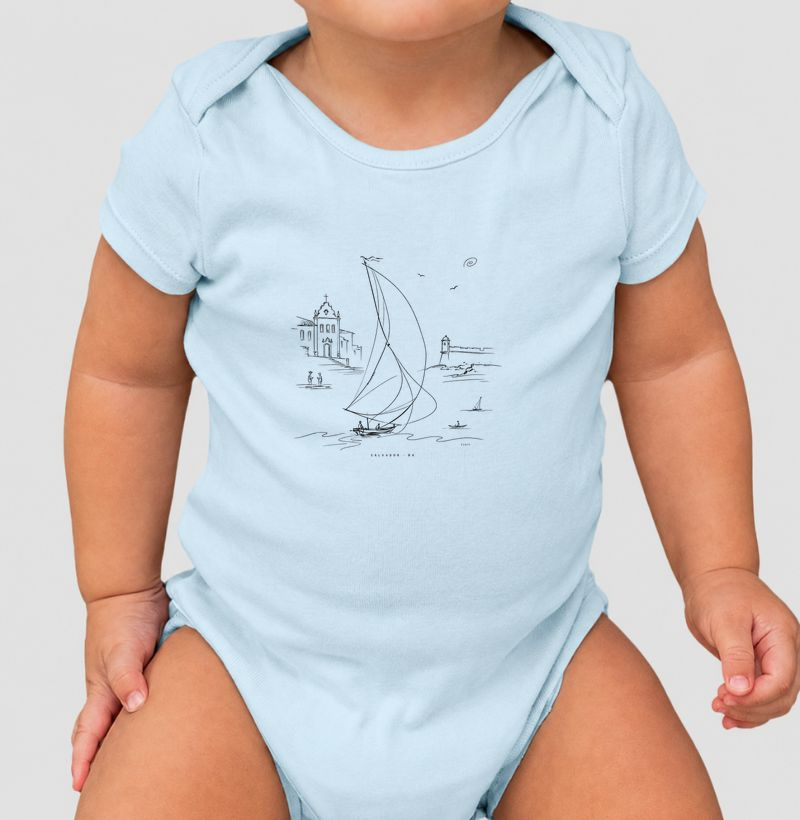 Salvador ao vento - Body Infantil